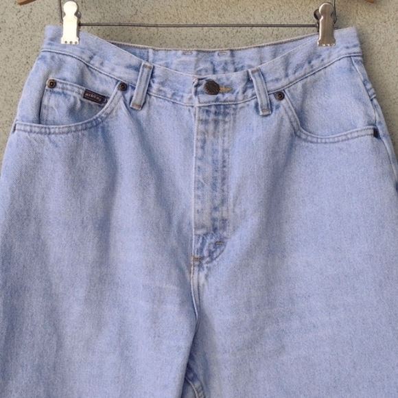 90s Riders High-waist Tapered Mom Jeans 30x34 12 Long - Picture 3 of 9